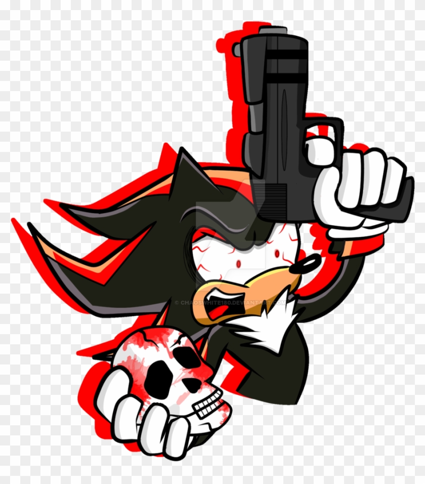 Shadow The Edgehog T-shirt By Chaoswhite180 - Shadow The Edgehog #906514