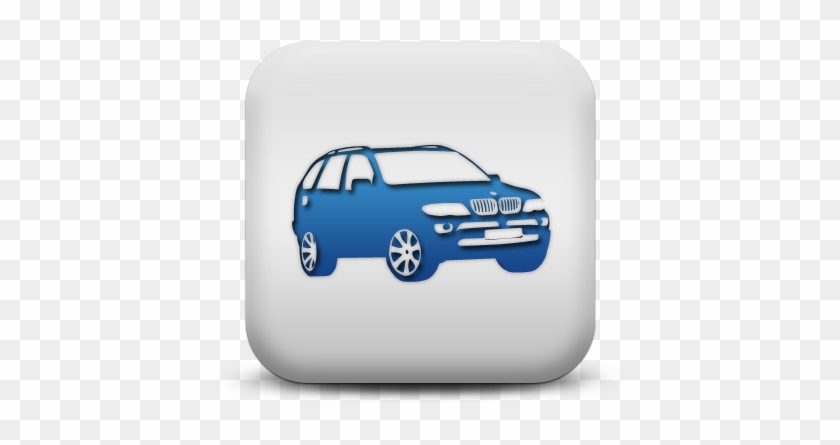 White Car Icon - Transport #907504