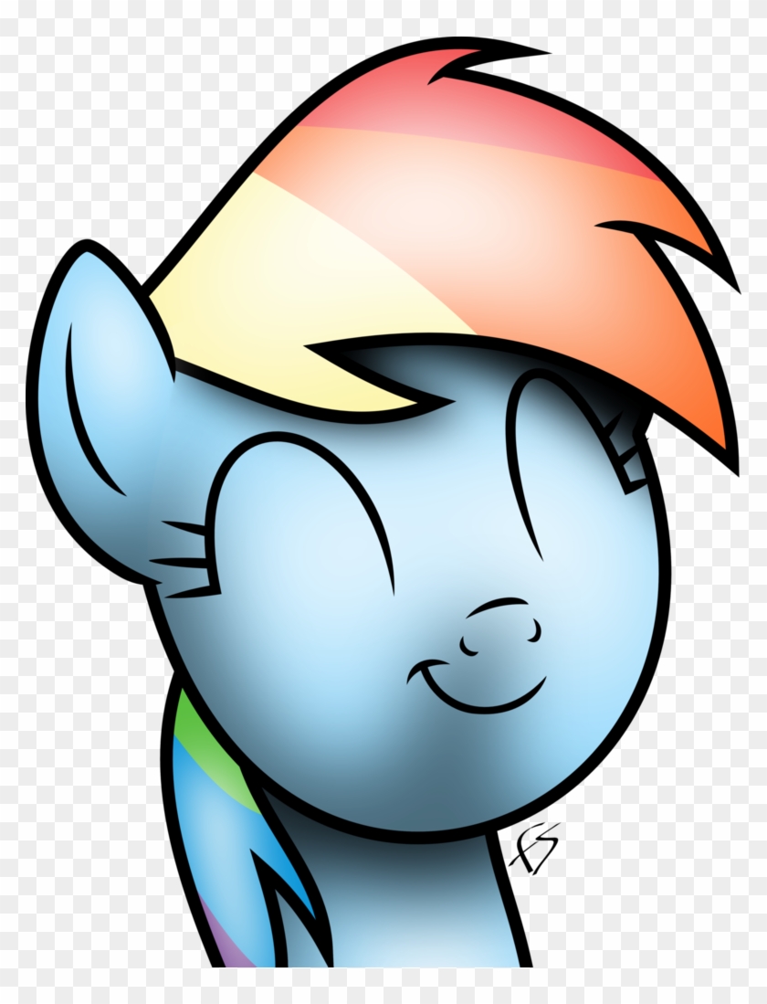Happy Dashie By Fluttzkrieg - Cartoon #907512