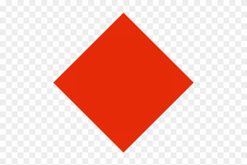 Take A Square Sheet Of Paper, Fold It In Half Sideways - Rombo De Color Rojo #907622