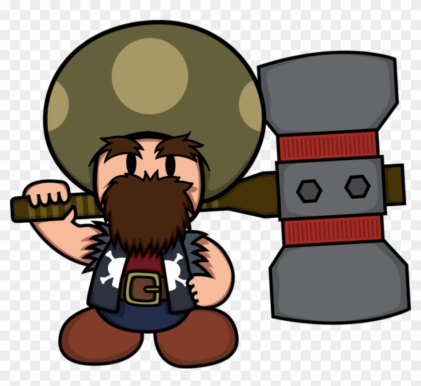Paper Mario Style By Pixelpowerluke On Clipart Library - Toad Paper Mario #907820