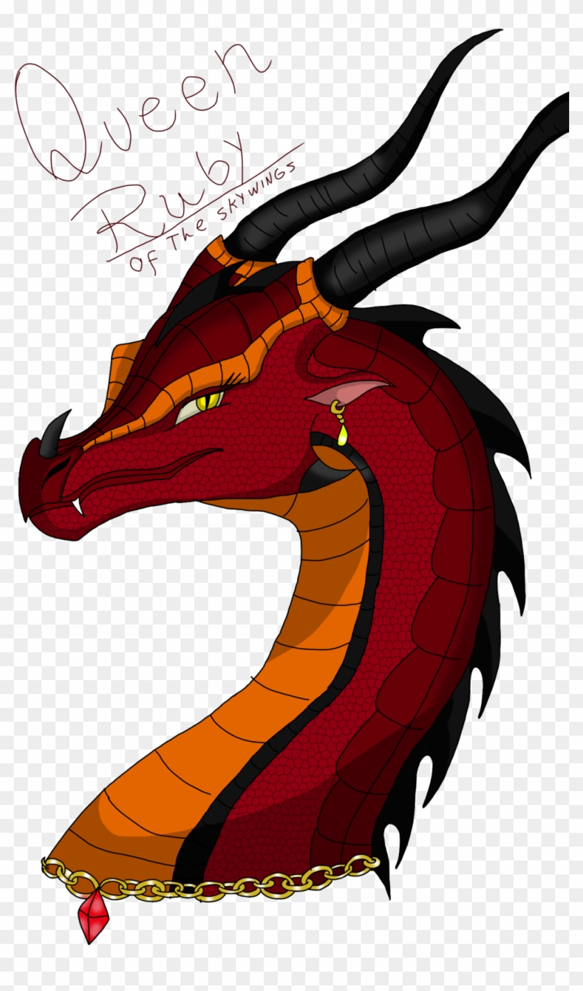 Queen Ruby, Of The Skywings By Anapauladbz - Drawing Winter From Wings Of Fire #908773