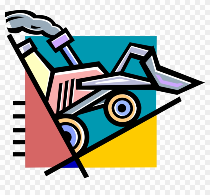 Vector Illustration Of Construction Industry Heavy - Clip Art #909426