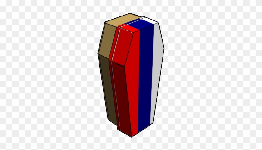 3dcoffin Model Image Russiaflag Clear Bkgnd - Box #909592