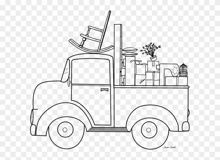Little Blue Truck Coloring Pages Movingday 609531 Pixels - Coloring Pages Moving Day #910987