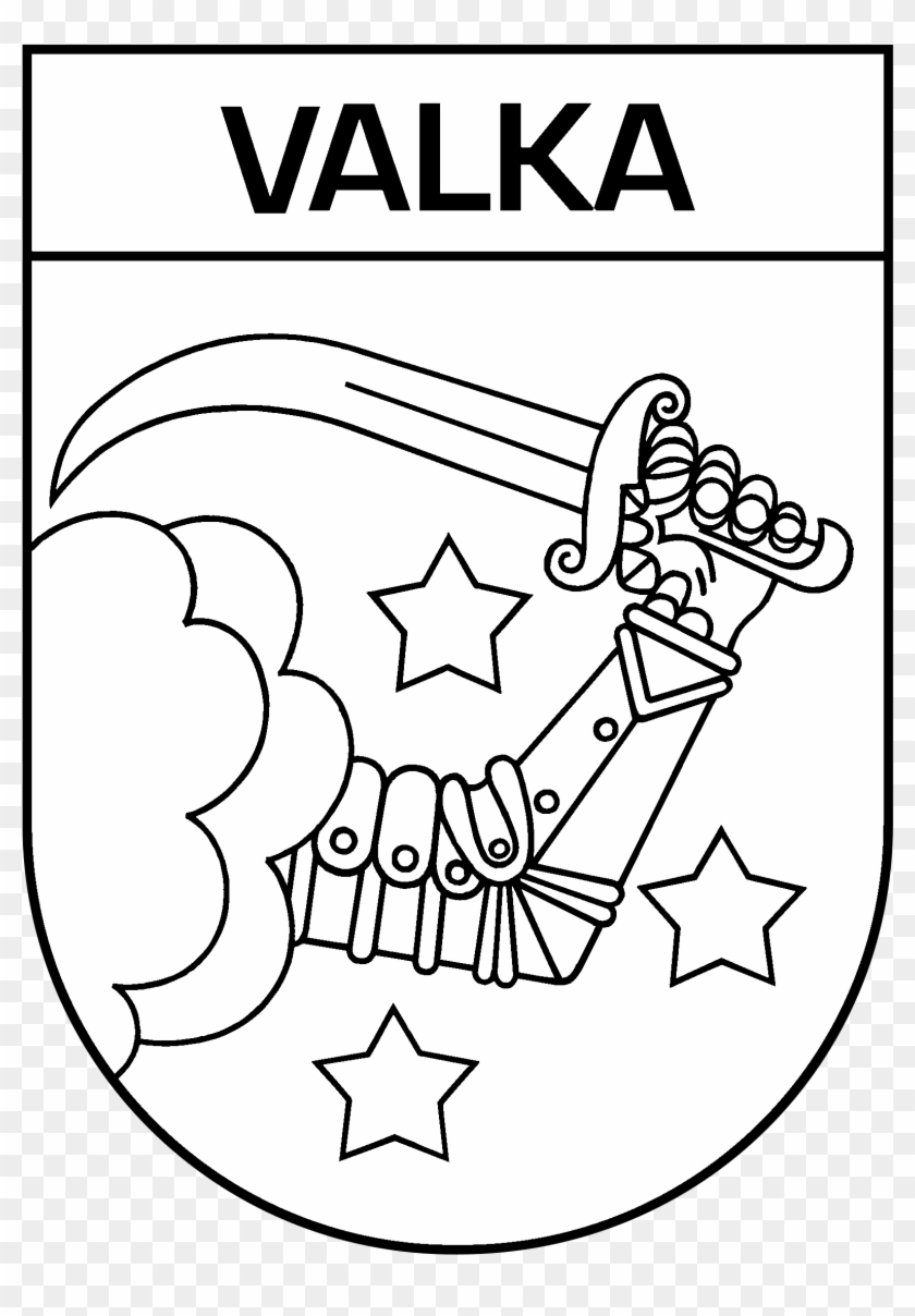 Valka Logo Black And White - Cartoon #911060
