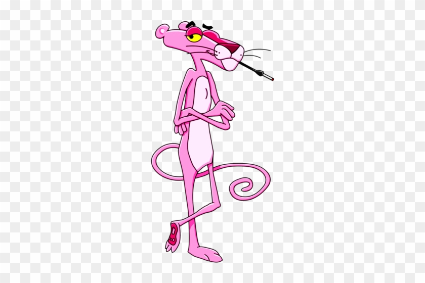 Pink Panther - Smoking - Clip Art #911166