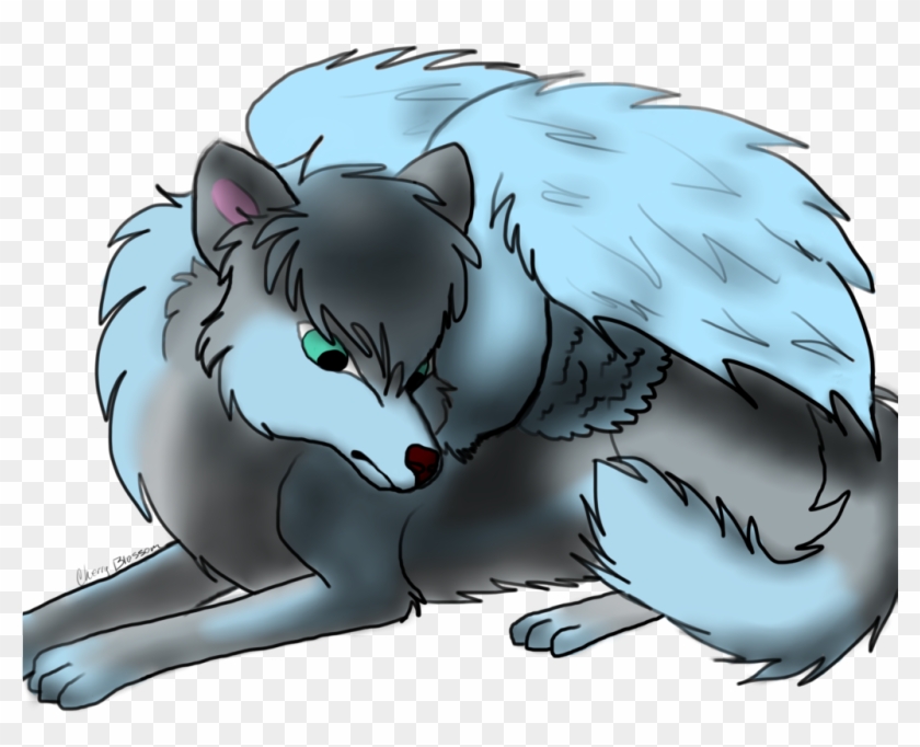 Wolf With Wings - Cartoon #911280