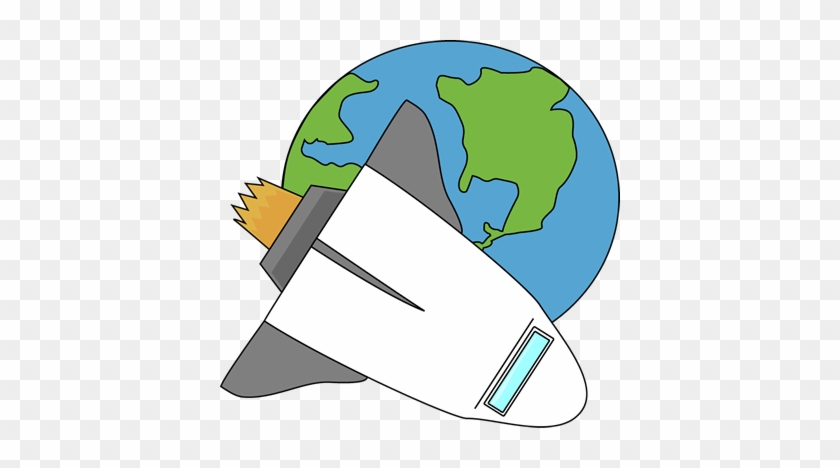 Space Shuttle Flying Away From - Clip Art #911356