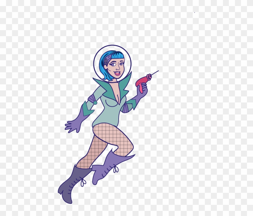 Me As A Space Babe - Cartoon #911515