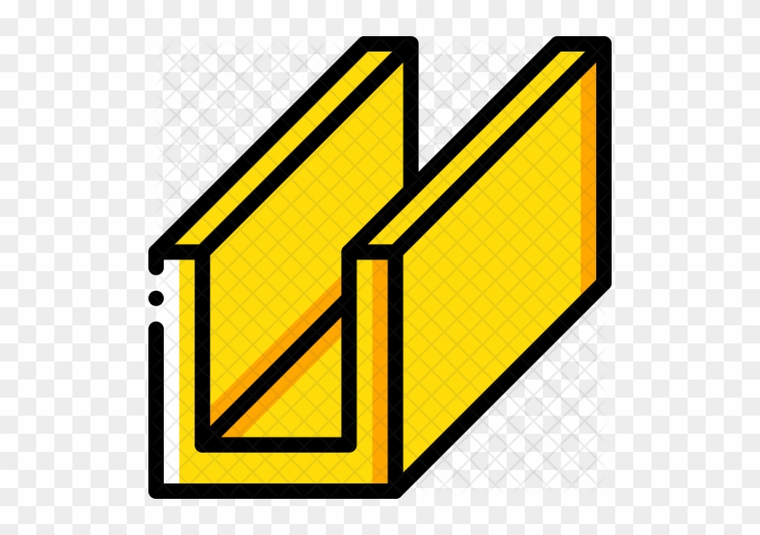Steel Beam Icon - U Beam Icon Png #911595