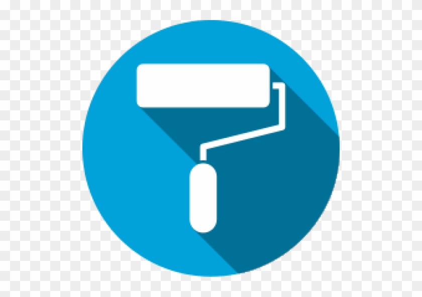 Cropped Paint Brush Icon - Cropped Paint Brush Icon #911706