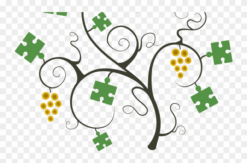 Grape Vine Puzzle - Grape Vines Illustration #912157