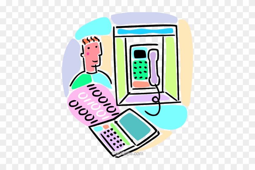 Device Connected Through Telephone Lines Royalty Free - Device Connected Through Telephone Lines Royalty Free #912256