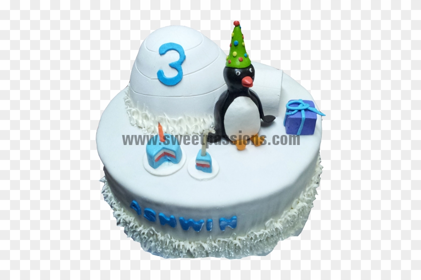 Penguin Igloo Cake - Birthday Cake #912553
