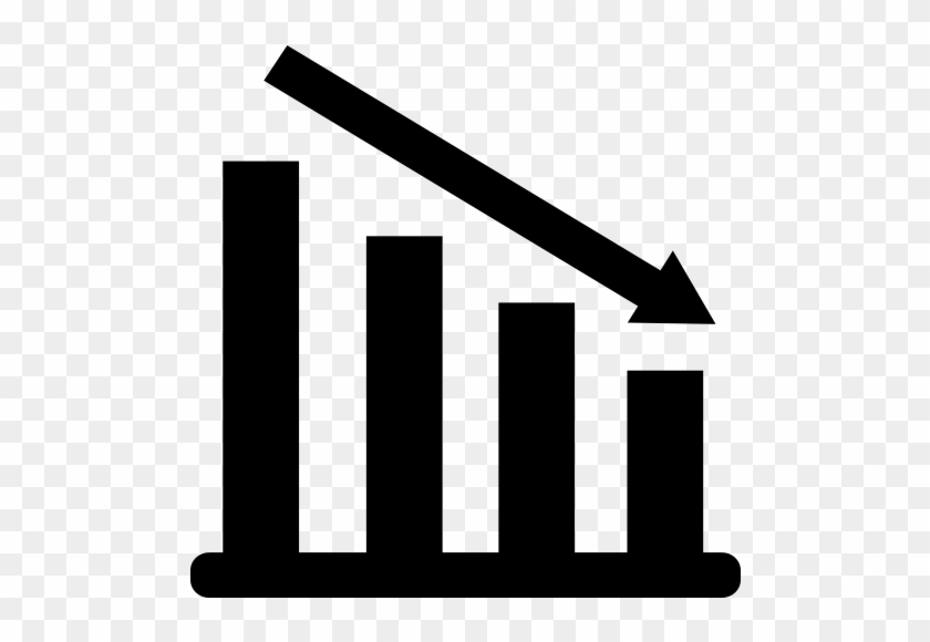 Chart Trend Icon Decreasing Icon - Decreasing Icon #912929