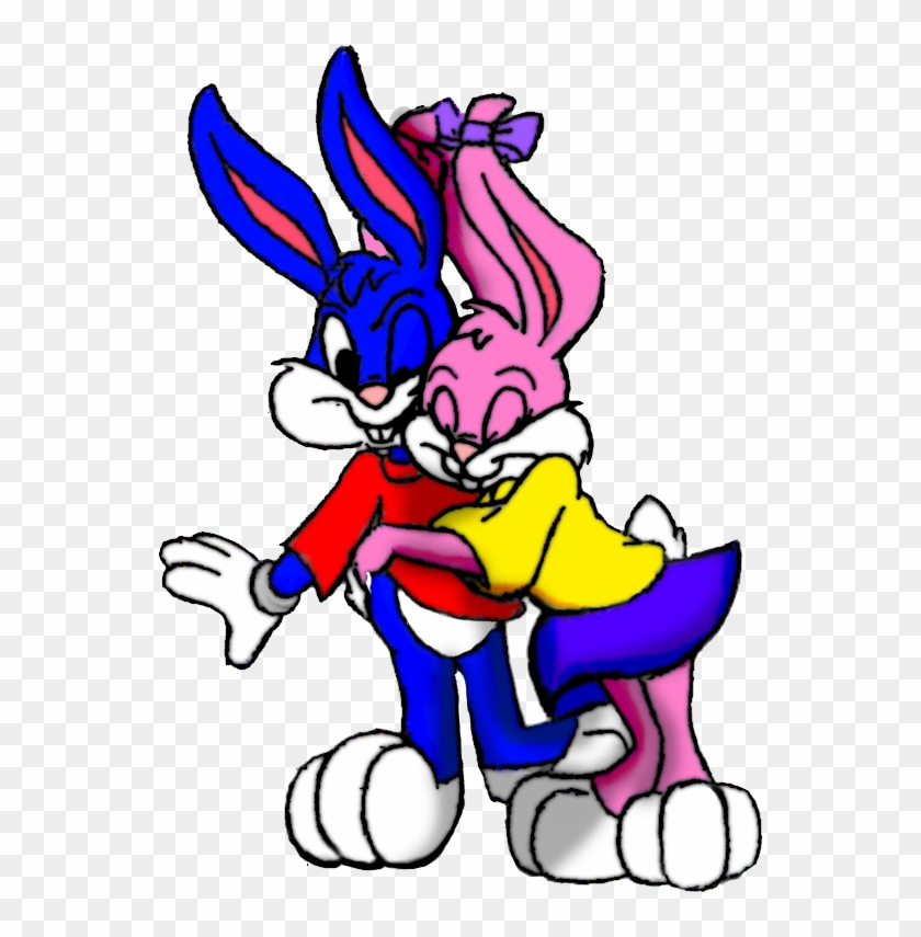 Babs And Buster Bunny Kiss - Cartoon #913085