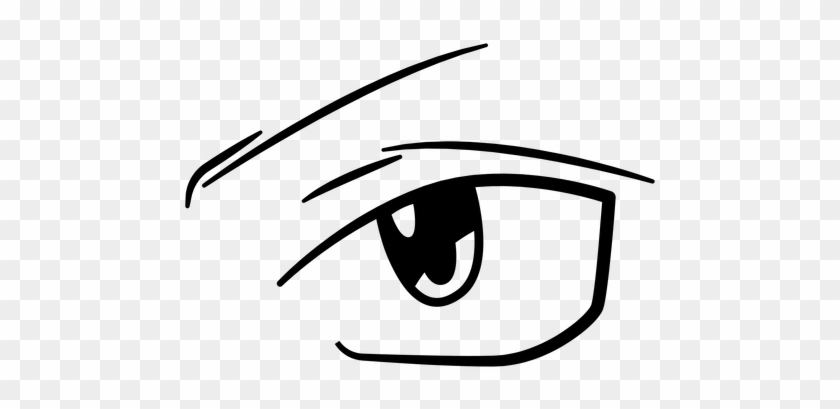 Decisive Anime Eye Illustration Transparent Png - Anime Eyes Template Transparent #913149