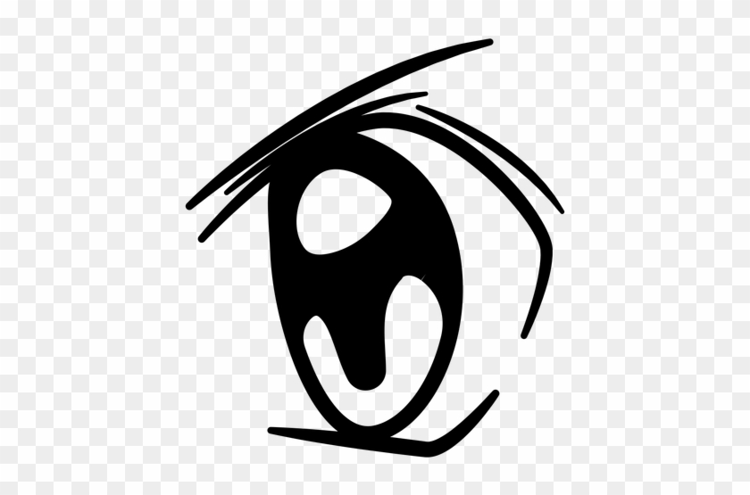 Angry Anime Eye Illustration Transparent Png - Olho Anime #913285