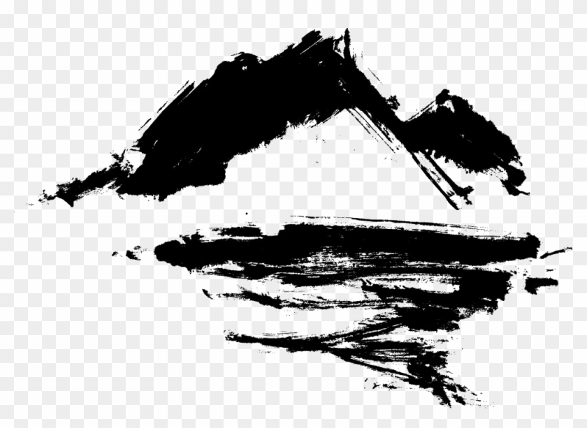Logo Ink Wash Painting Ink Brush Illustration - Illustration Ink Png #913541