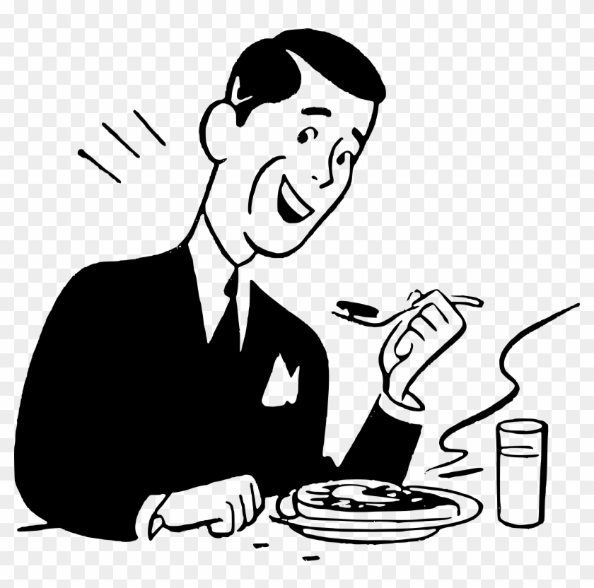 Eating - Clipart - Man Eating Clipart #913556