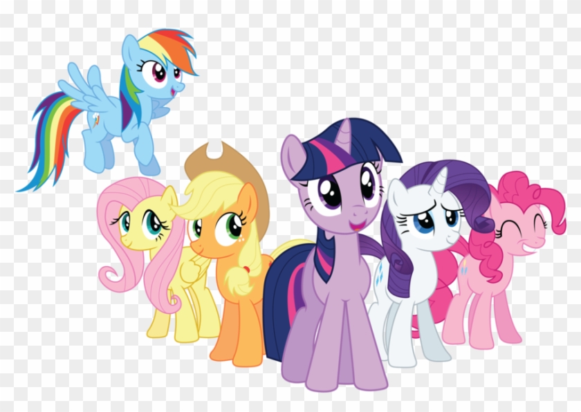 The Mane 6 By Rainbowderp98 - Mlp Mane 6 Vector #914037