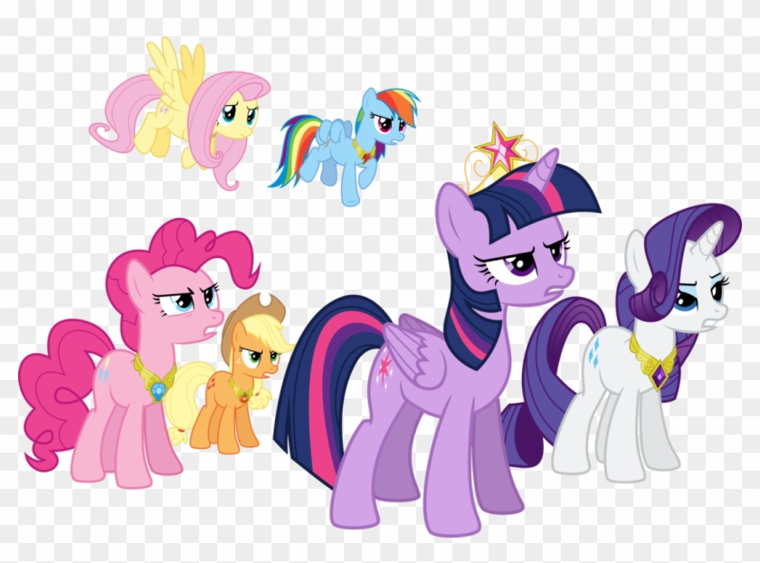 Mane Six Determined By Jeatz-axl - Mane 6 Elements Of Harmony #914057