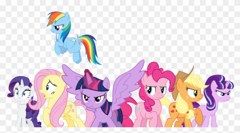 The Mane 7 Preparing To Battle By 76859thomasreturn - Winged Unicorn #914099