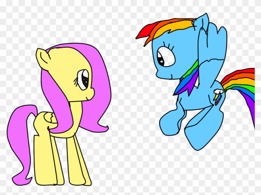Rainbow Dash And Fluttershy By Pinkieshy345 On Deviantart - Fluttershy #914137