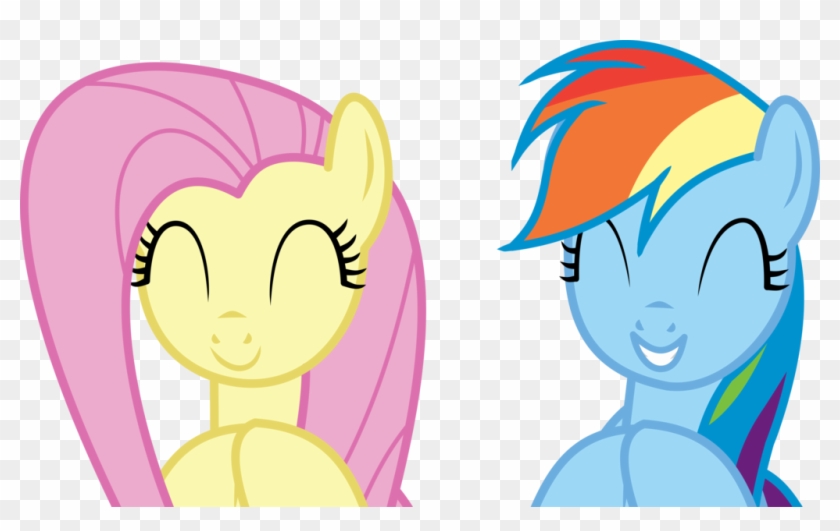 Fluttershy And Rainbow Dash Vector By Cyanlightning - Rainbow Dash Flluttershy #914153