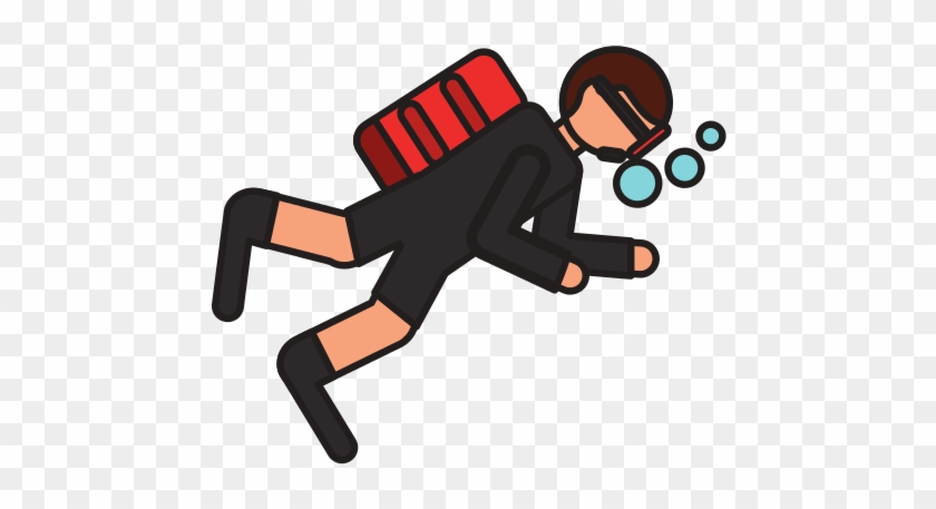 Man Diving Extreme Sport Icon - Man Diving Extreme Sport Icon #914199