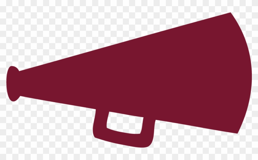 Maroon Clipart Megaphone - Cheer Megaphone Silhouette #915123