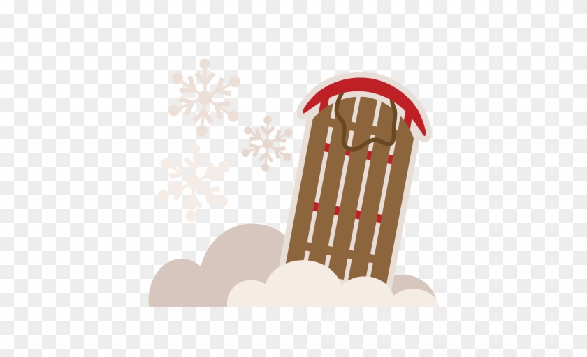Sled Svg Cutting File Sled Svg Cut File Winter Svg - Clip Art #915631