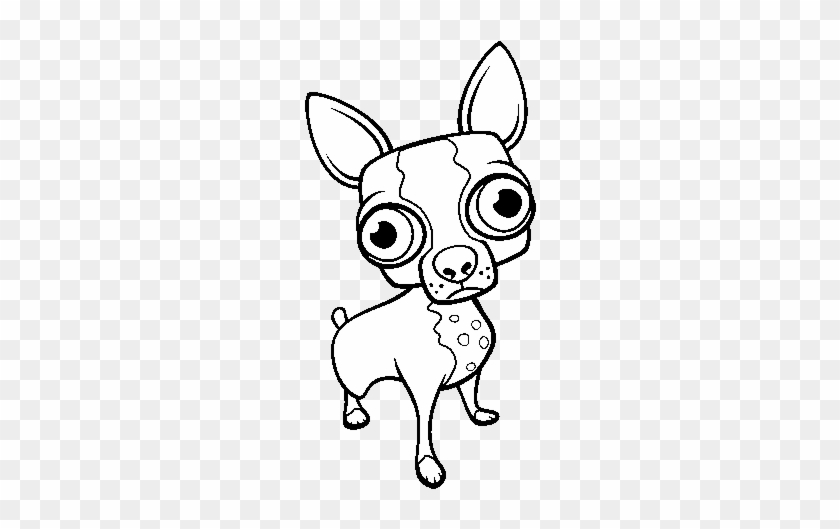 Chihuahua, Ing, Only - Chihuahua Cabeza De Manzana Para Colorear #915634