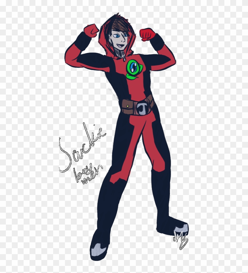 A Fusion Of Jackieboy Man, Deadpool, And Spiderman - Cartoon #916814