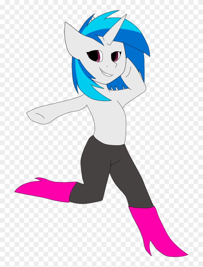 Vinyl Scratch With Mettaton Legs By Animatronicdinosaur - Phonograph Record #917106