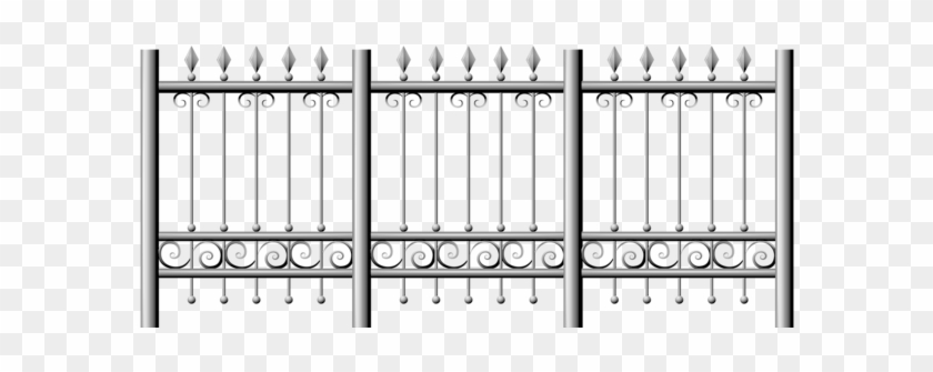 Transparent Iron Fence Png Clipart - Wrought Iron Fence Transparent Clipart #917155