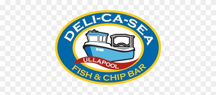 Delicasea Fish And Chips Ullapool - Fish And Chips Shop Logo #917329