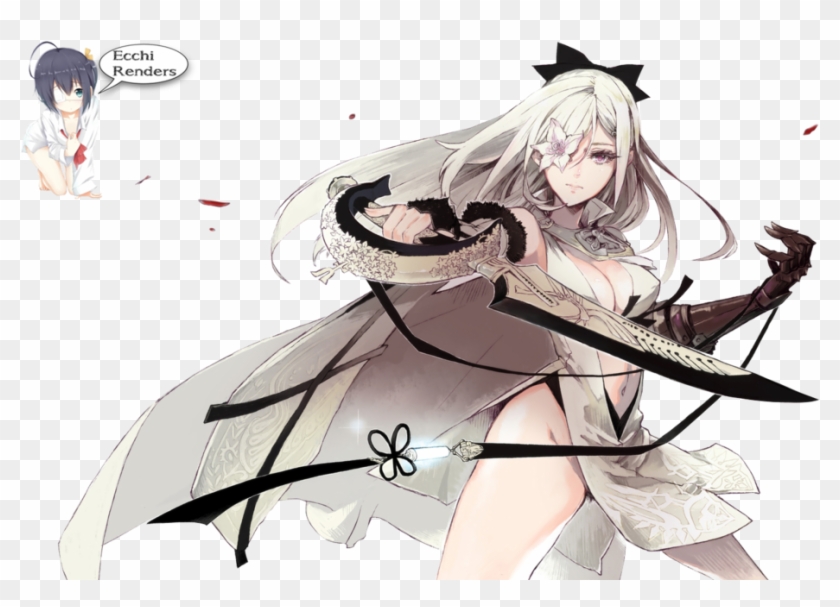 Anime Girl With A Dagger Render By Iamecchi - Drag On Dragoon 3 ゼロ #917364