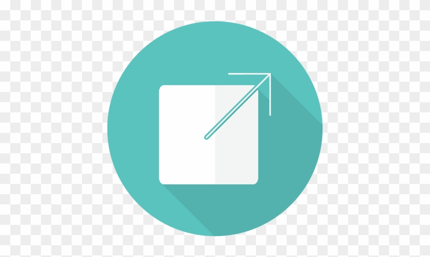 Resizing Sign With Round Background Transparent Png - Straight And U Turn #918089