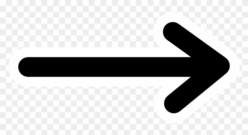Black Arrow Clip Art - Line With An Arrow #918099
