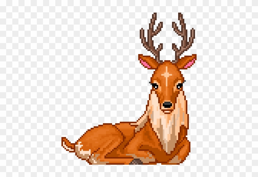 Image Result For Kawaii Flowers - Pixel Deer Gif Transparent #918515