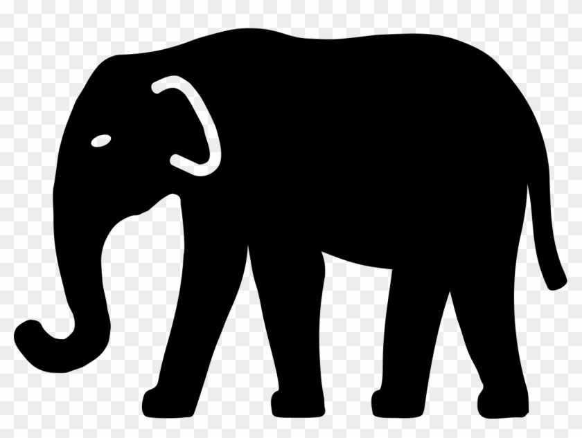 Silhouette, Rhino, Outline, Animal - Buffalo Silhouette Png #918893