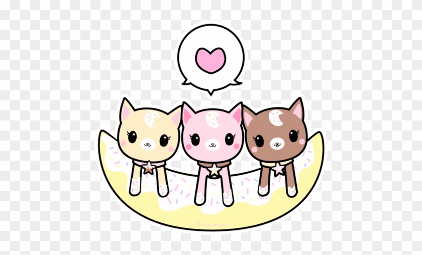 Kitten Clipart Kawaii - Cute Cat Clipart Gif #919381