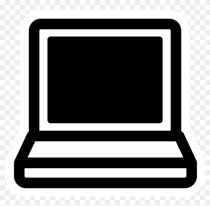 Images For Laptop Clipart Image - Laptop Clip Art Black And White #919754