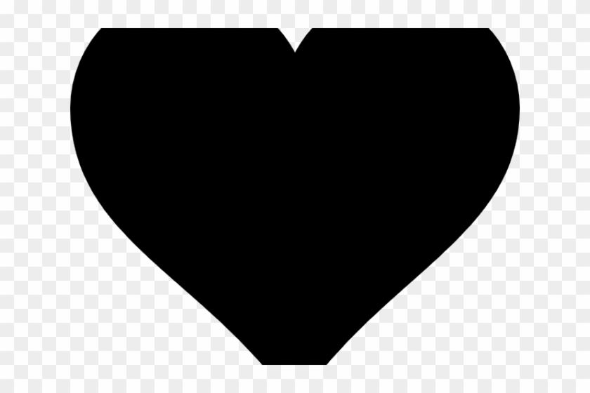 Heart Silhouette Cliparts - Black Heart Transparent Background #920100