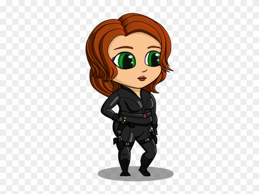 Blackwidow Chibi Commission By Blackcatkaya On Deviantart - Cartoon #920098