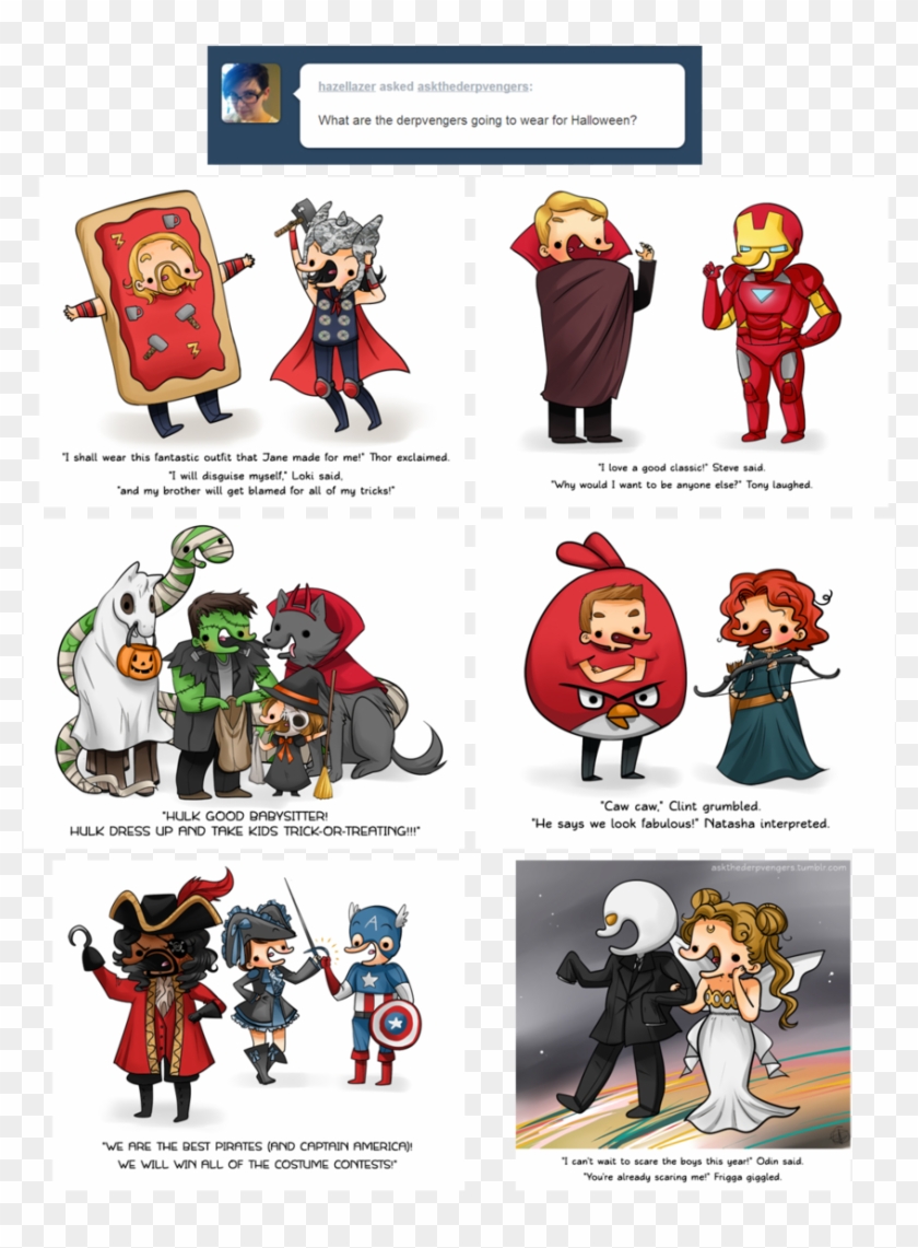 Dervengers' Halloween By Askthederpvengers On Deviantart - Cartoon #920225
