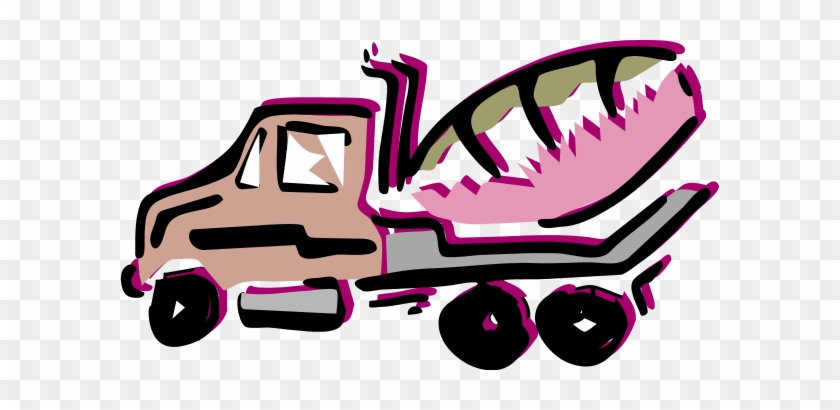 Mixer Truck Clip Art Lowrider Car Pictures - Cement Truck Wall Clock #920565