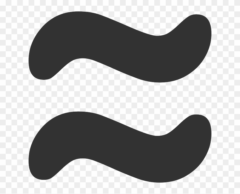 Flat, Theme, Action, Equals, Icon, Equal - 2 Wavy Lines Symbol #920712